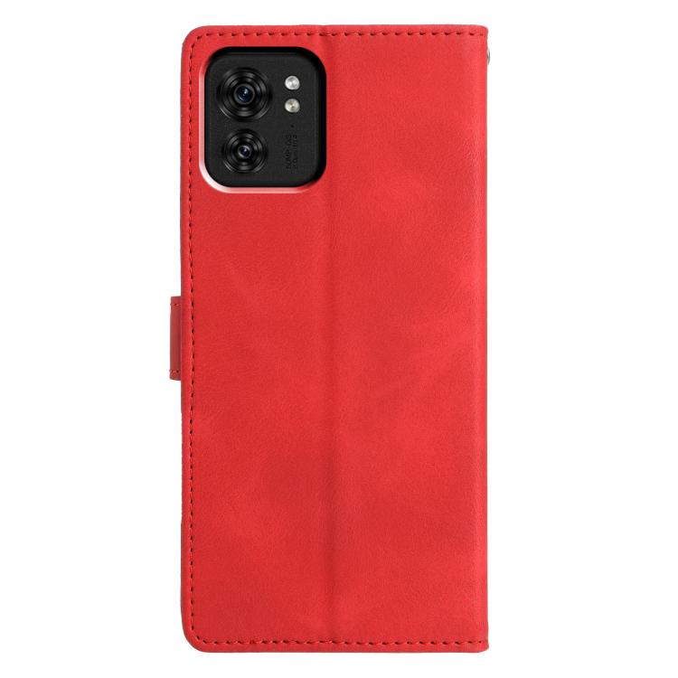 For Motorola Edge 40 Triangles Embossed Leather Phone Case