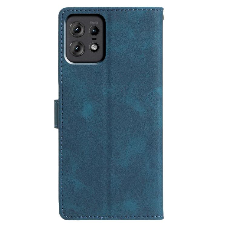 For Motorola Edge 50 Pro Triangles Embossed Leather Phone Case