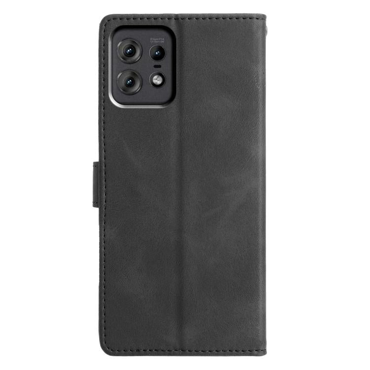 For Motorola Edge 50 Pro Triangles Embossed Leather Phone Case