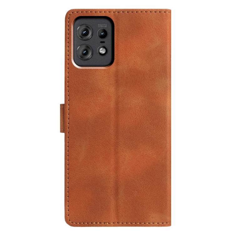 For Motorola Edge 50 Pro Triangles Embossed Leather Phone Case
