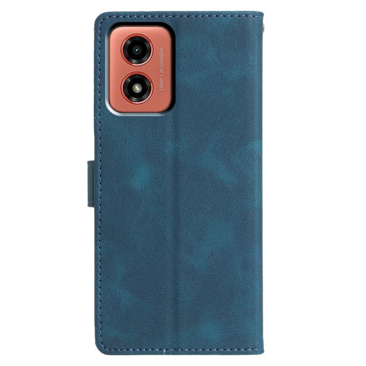 For Motorola Moto G04 / G24 Triangles Embossed Leather Phone Case