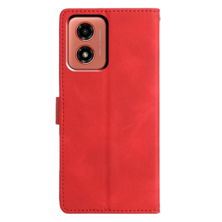 For Motorola Moto G04 / G24 Triangles Embossed Leather Phone Case