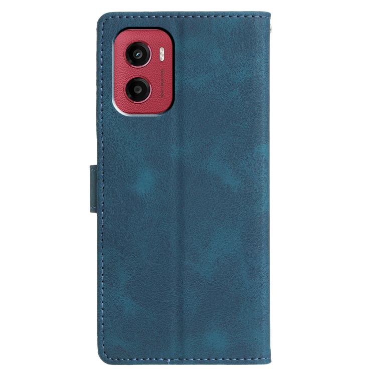 For Motorola Moto G05 Triangles Embossed Leather Phone Case