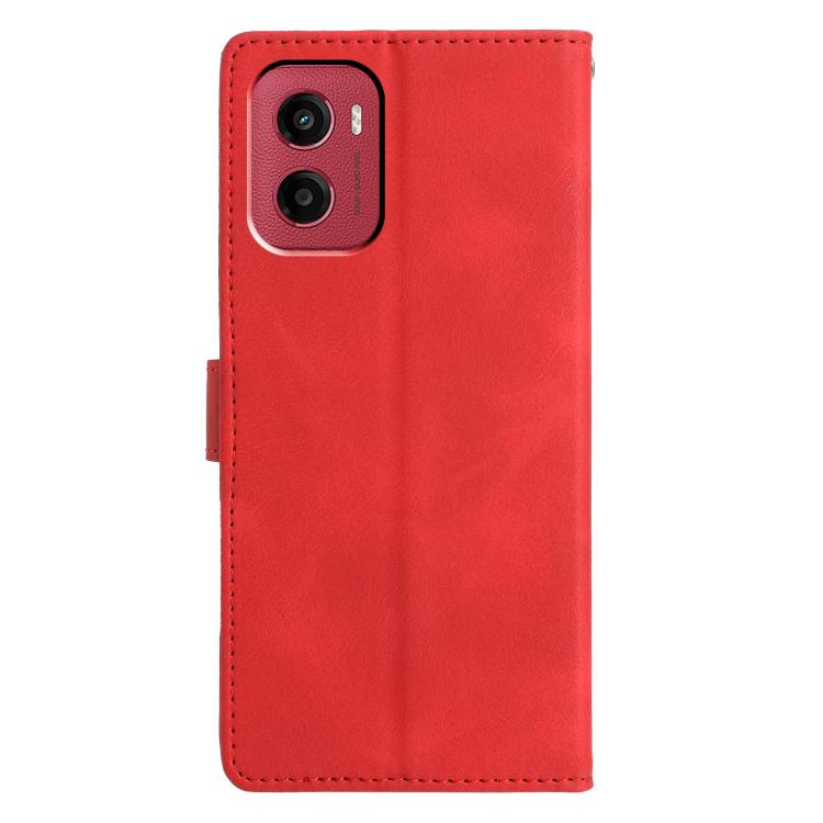 For Motorola Moto G05 Triangles Embossed Leather Phone Case