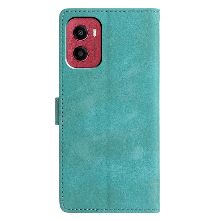 For Motorola Moto G05 Triangles Embossed Leather Phone Case
