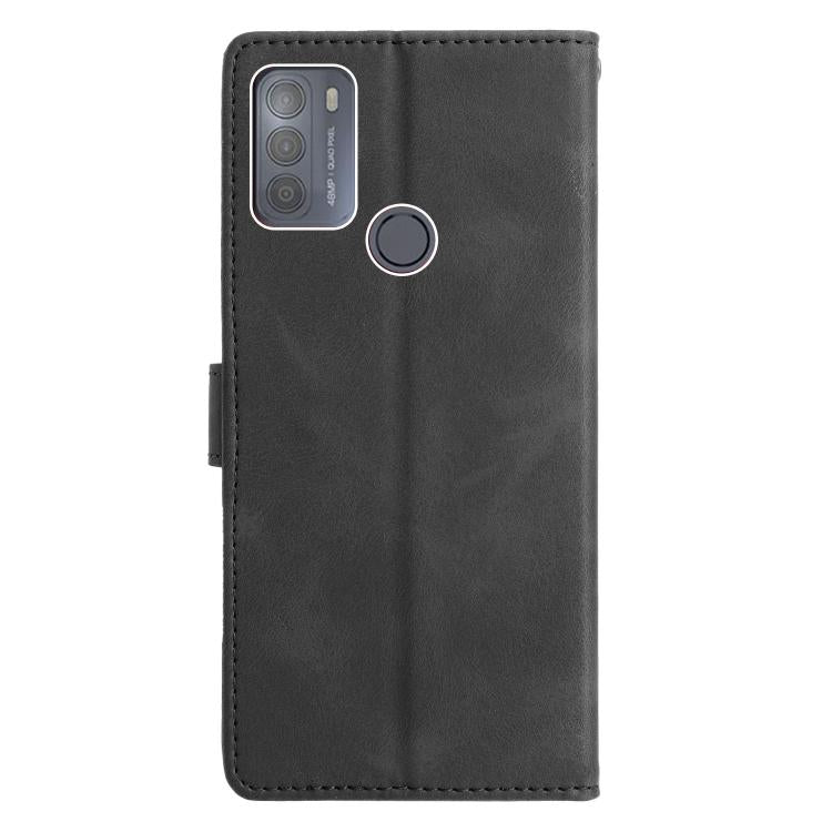 For Motorola Moto G10 / G30 Triangles Embossed Leather Phone Case
