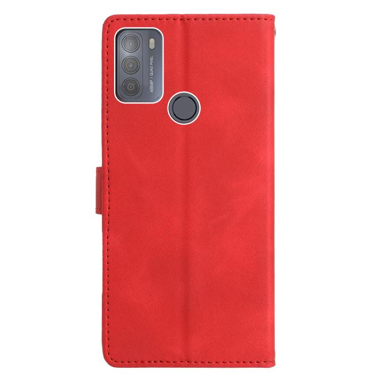 For Motorola Moto G10 / G30 Triangles Embossed Leather Phone Case