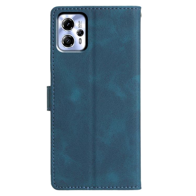 For Motorola Moto G13 / G23 Triangles Embossed Leather Phone Case