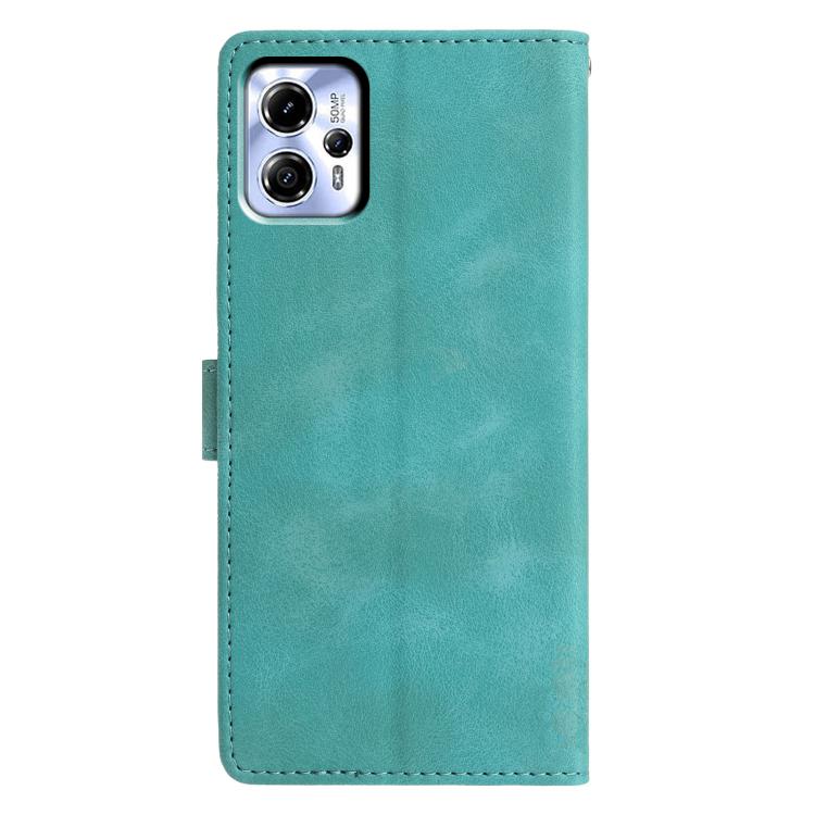 For Motorola Moto G13 / G23 Triangles Embossed Leather Phone Case