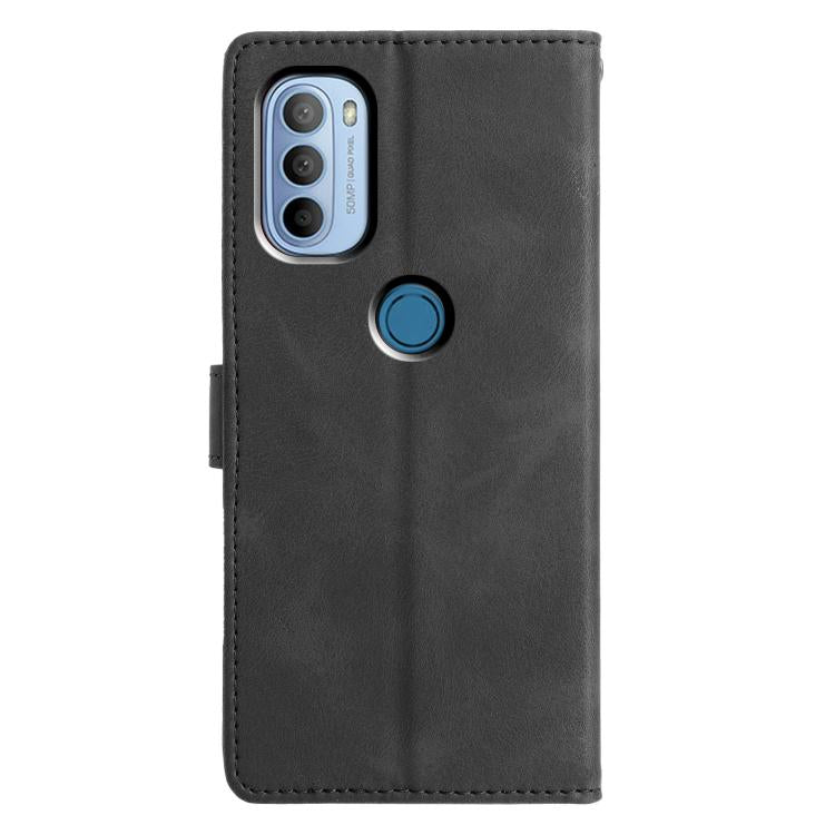 For Motorola Moto G31 / G41 Triangles Embossed Leather Phone Case
