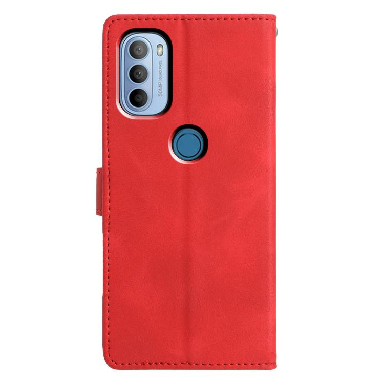 For Motorola Moto G31 / G41 Triangles Embossed Leather Phone Case