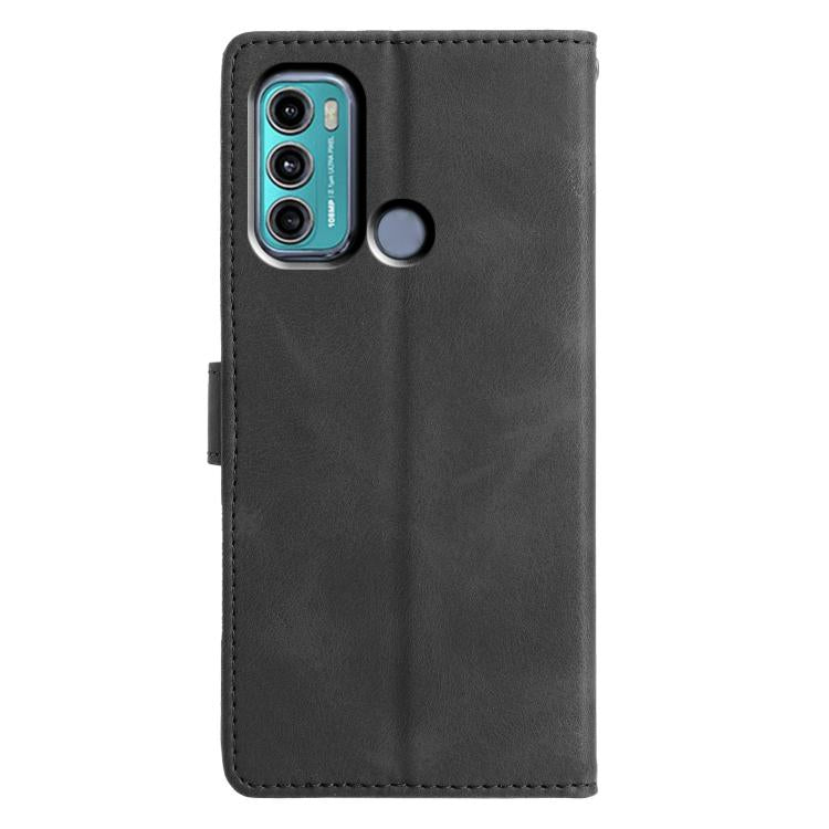 For Motorola Moto G60 Triangles Embossed Leather Phone Case