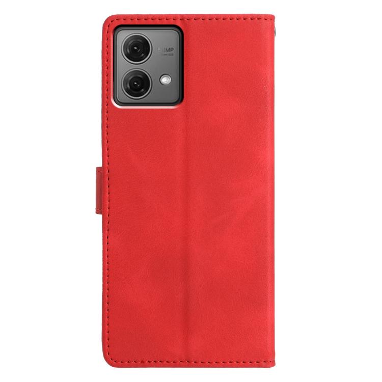 For Motorola Moto G84 Triangles Embossed Leather Phone Case