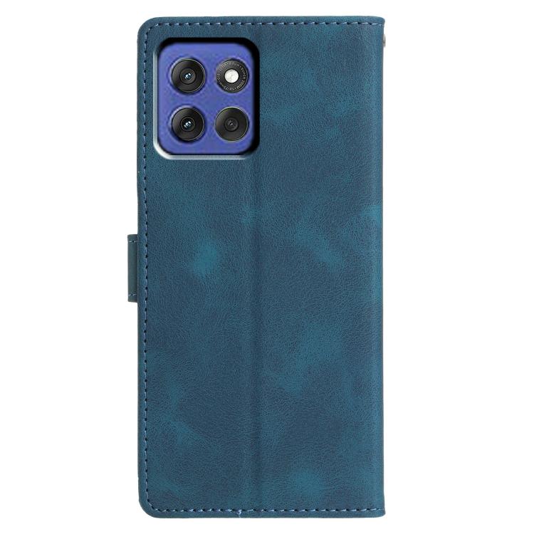For Motorola Moto G Stylus 5G 2025 Triangles Embossed Leather Phone Case