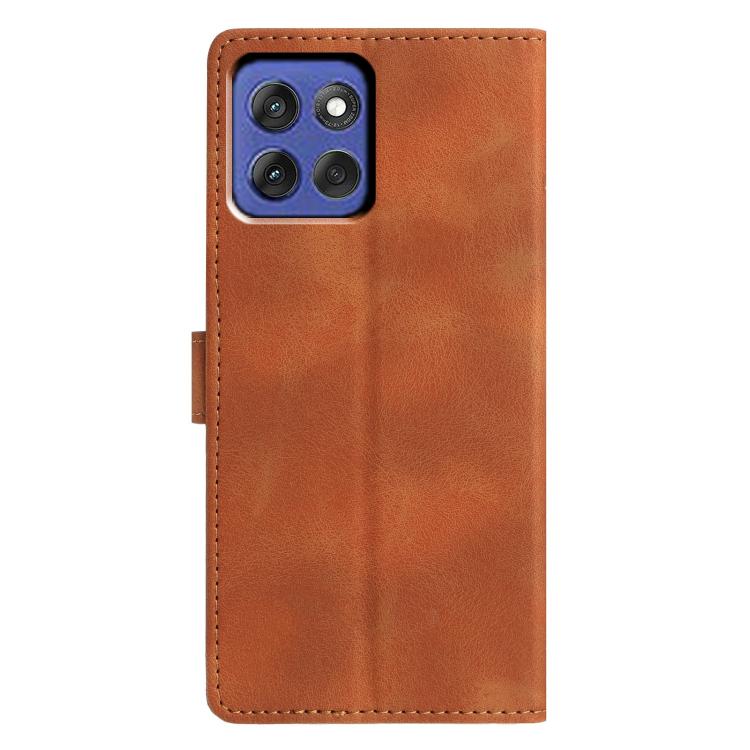 For Motorola Moto G Stylus 5G 2025 Triangles Embossed Leather Phone Case