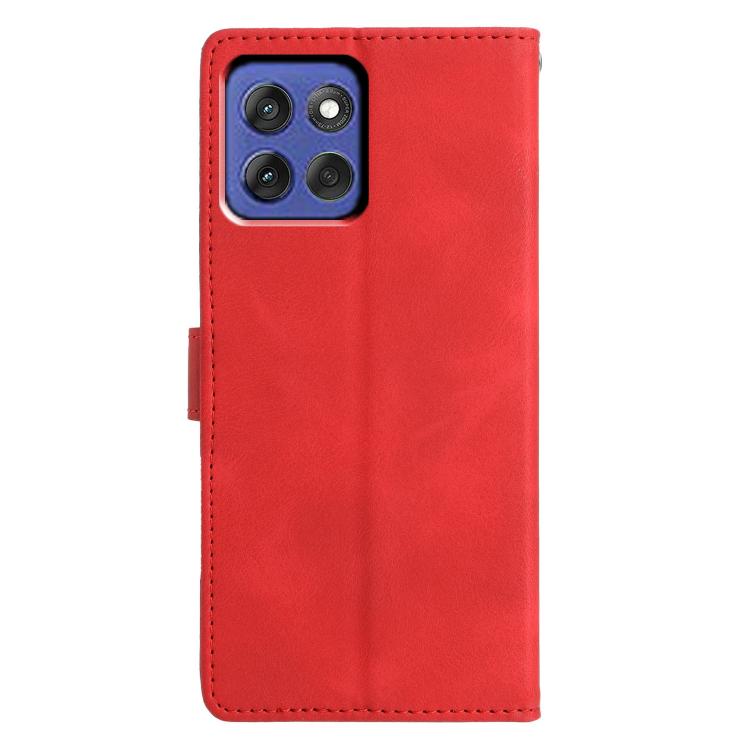 For Motorola Moto G Stylus 5G 2025 Triangles Embossed Leather Phone Case