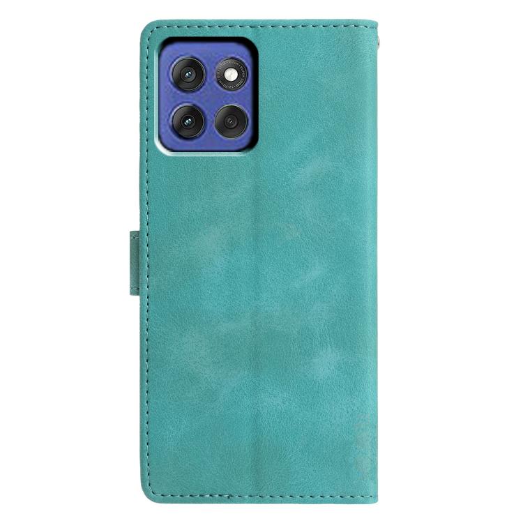 For Motorola Moto G Stylus 5G 2025 Triangles Embossed Leather Phone Case