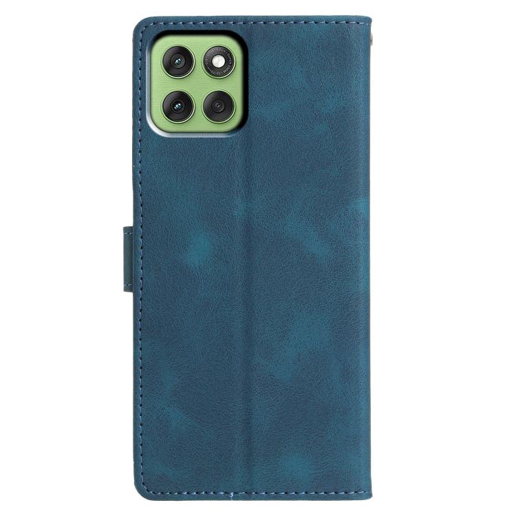 For Motorola Edge 60 Triangles Embossed Leather Phone Case