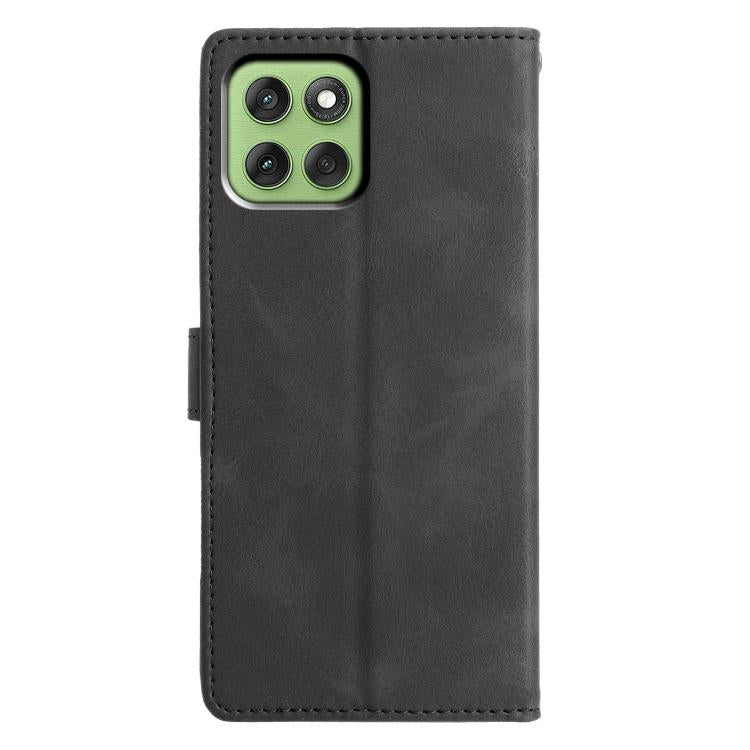 For Motorola Edge 60 Triangles Embossed Leather Phone Case