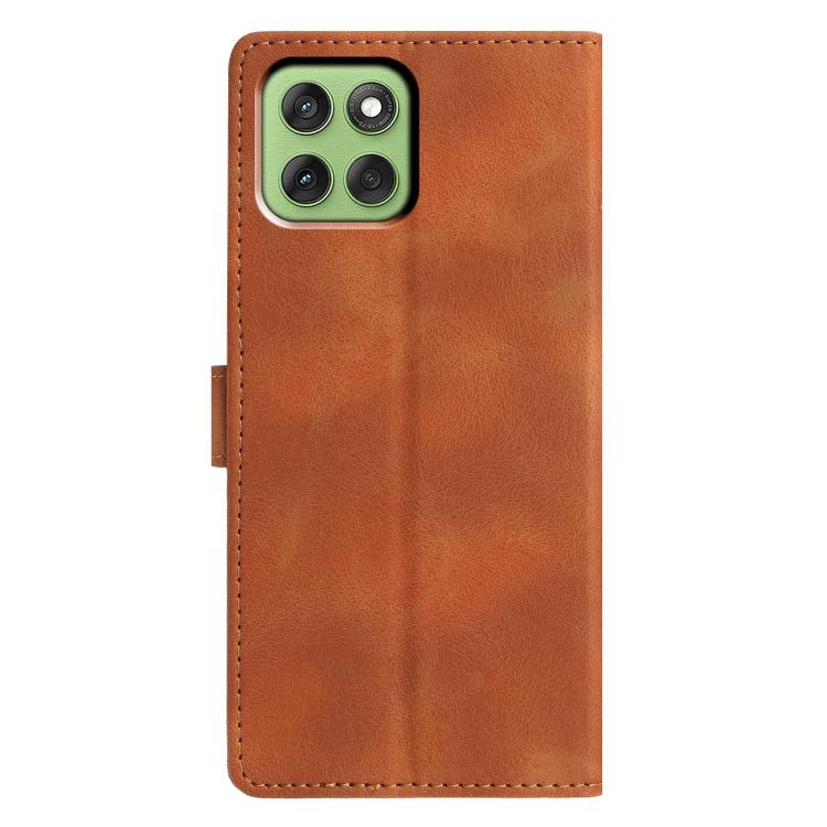 For Motorola Edge 60 Triangles Embossed Leather Phone Case