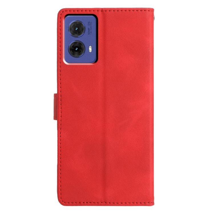 For Motorola Edge 60 Triangles Embossed Leather Phone Case