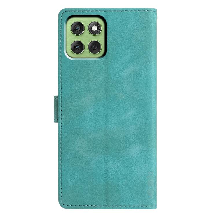 For Motorola Edge 60 Triangles Embossed Leather Phone Case
