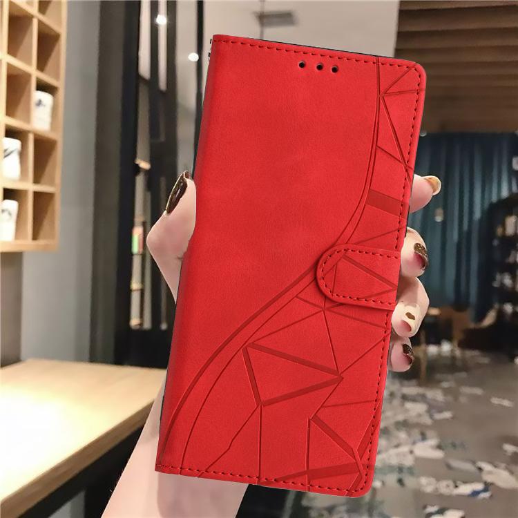 For Motorola Moto G56 5G Triangles Embossed Leather Phone Case