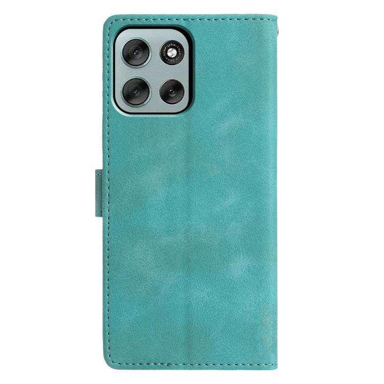 For Motorola Moto G56 5G Triangles Embossed Leather Phone Case