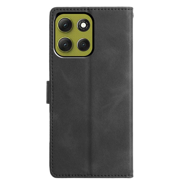 For Motorola Moto G86 5G Triangles Embossed Leather Phone Case