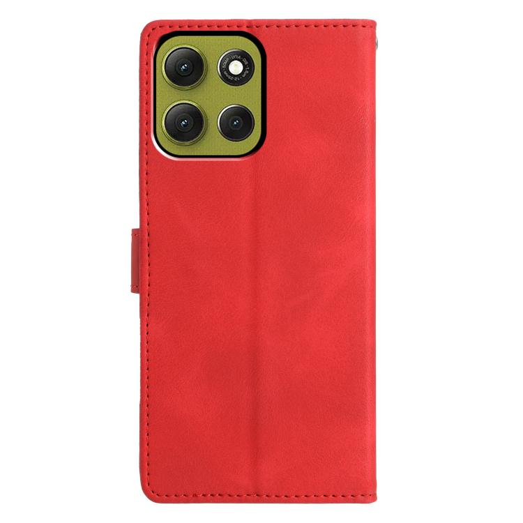 For Motorola Moto G86 5G Triangles Embossed Leather Phone Case
