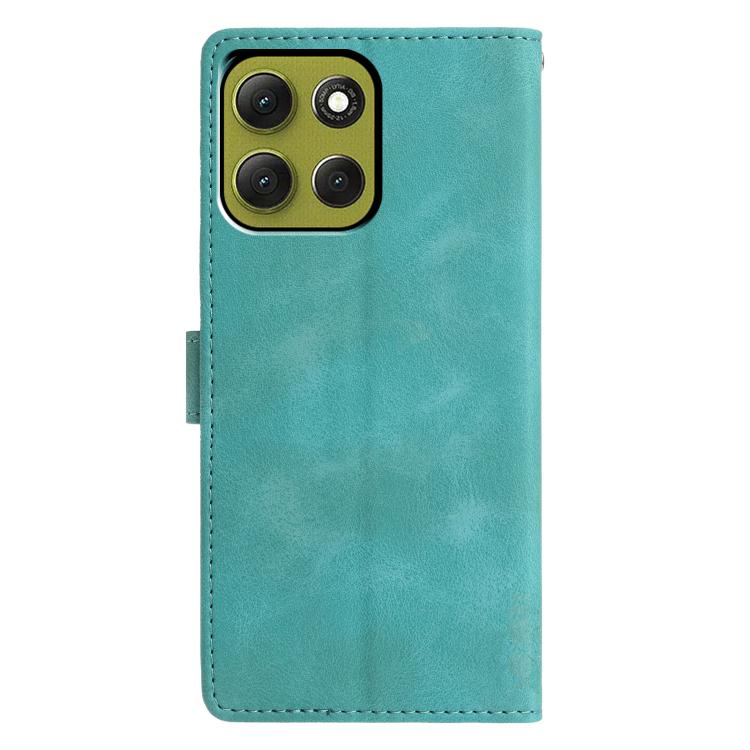 For Motorola Moto G86 5G Triangles Embossed Leather Phone Case