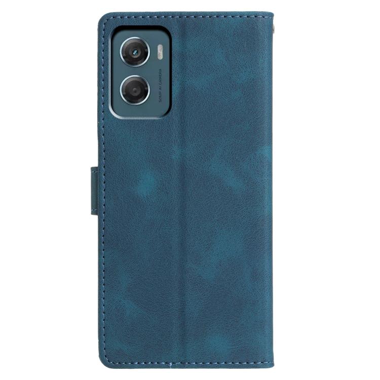 For Motorola Moto G06 4G Triangles Embossed Leather Phone Case