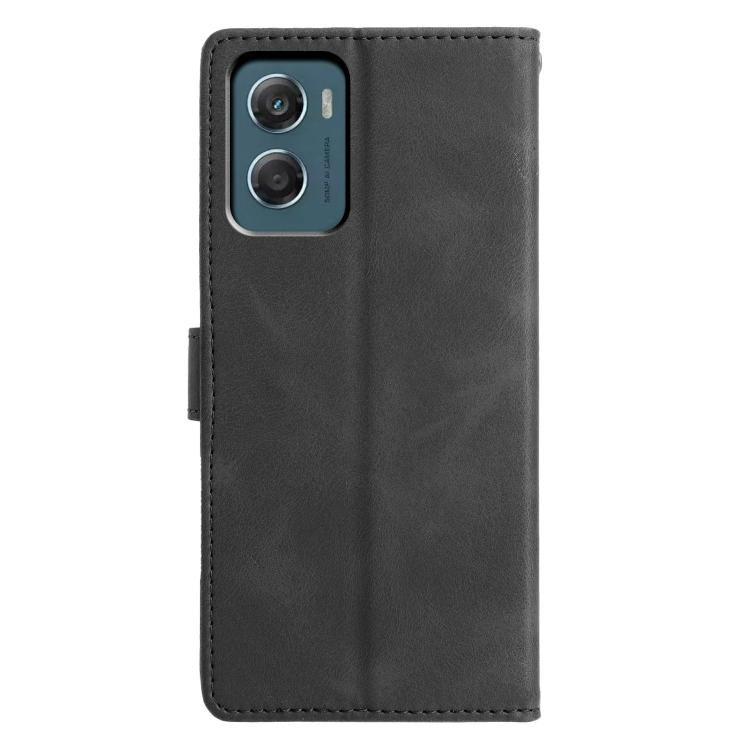 For Motorola Moto G06 4G Triangles Embossed Leather Phone Case