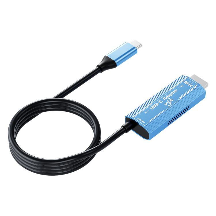 YCE-V286A Type-C to HDMI2.1 8K Adapter Cable - Blue