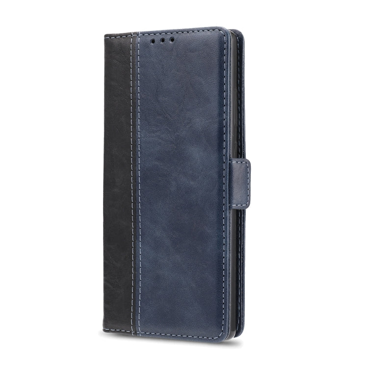 For Samsung Galaxy Note 20 Retro Texture Contrast Color Splicing Horizontal Flip TPU + PU Leather Case with Card Slots & Holder & Wallet