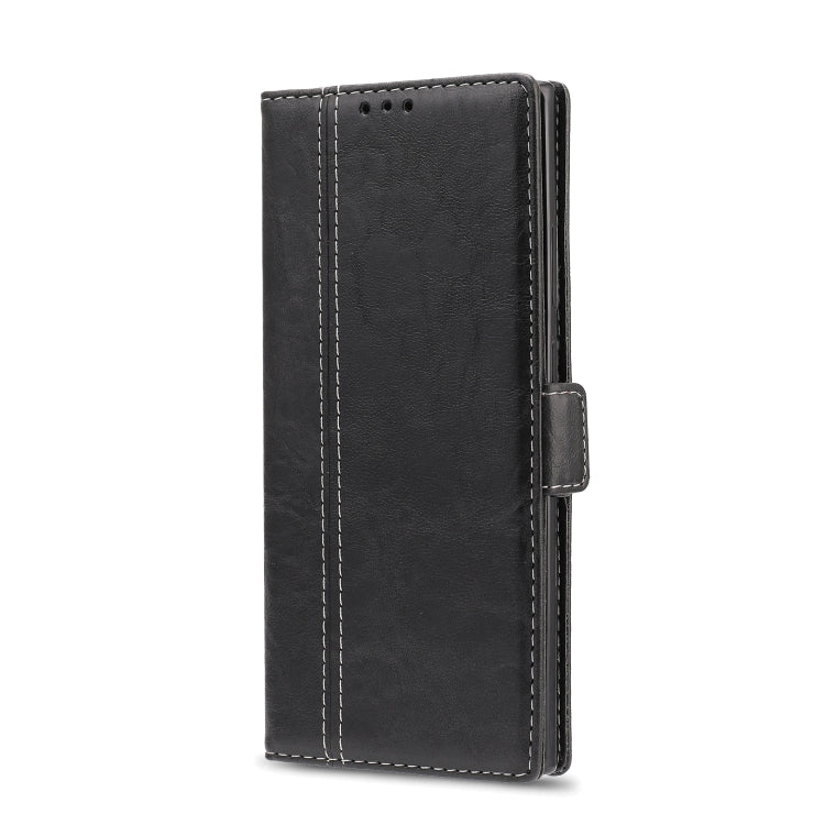 For Samsung Galaxy Note 20 Ultra Retro Texture Contrast Color Splicing Horizontal Flip TPU + PU Leather Case with Card Slots & Holder & Wallet