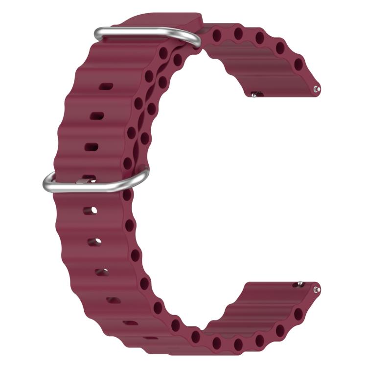 22mm xDfind Ocean Style Silicone Solid Color Watch Band