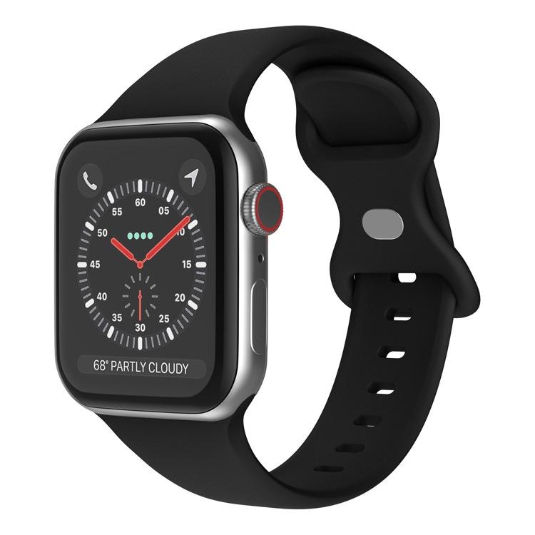 For Apple Watch 46mm / 49mm / 45mm / 44mm xDfind Butterfly Buckle Silicone Watch Band