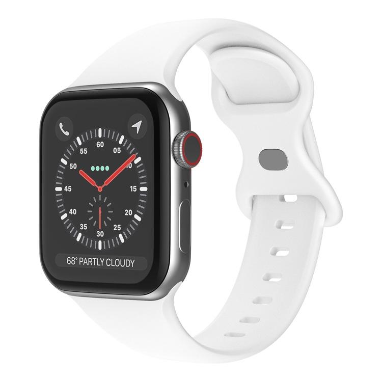 For Apple Watch 46mm / 49mm / 45mm / 44mm xDfind Butterfly Buckle Silicone Watch Band