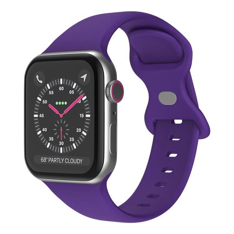 For Apple Watch 46mm / 49mm / 45mm / 44mm xDfind Butterfly Buckle Silicone Watch Band