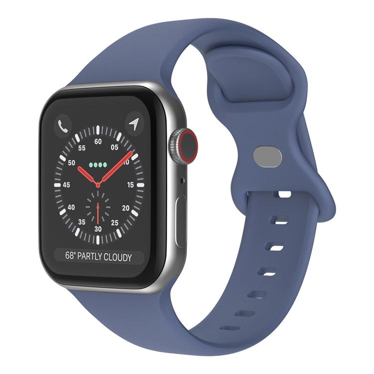 For Apple Watch 46mm / 49mm / 45mm / 44mm xDfind Butterfly Buckle Silicone Watch Band