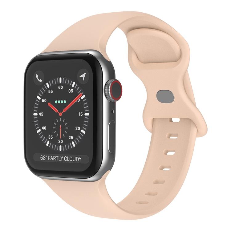 For Apple Watch 42mm / 41mm / 40mm / 38mm xDfind Butterfly Buckle Silicone Watch Band