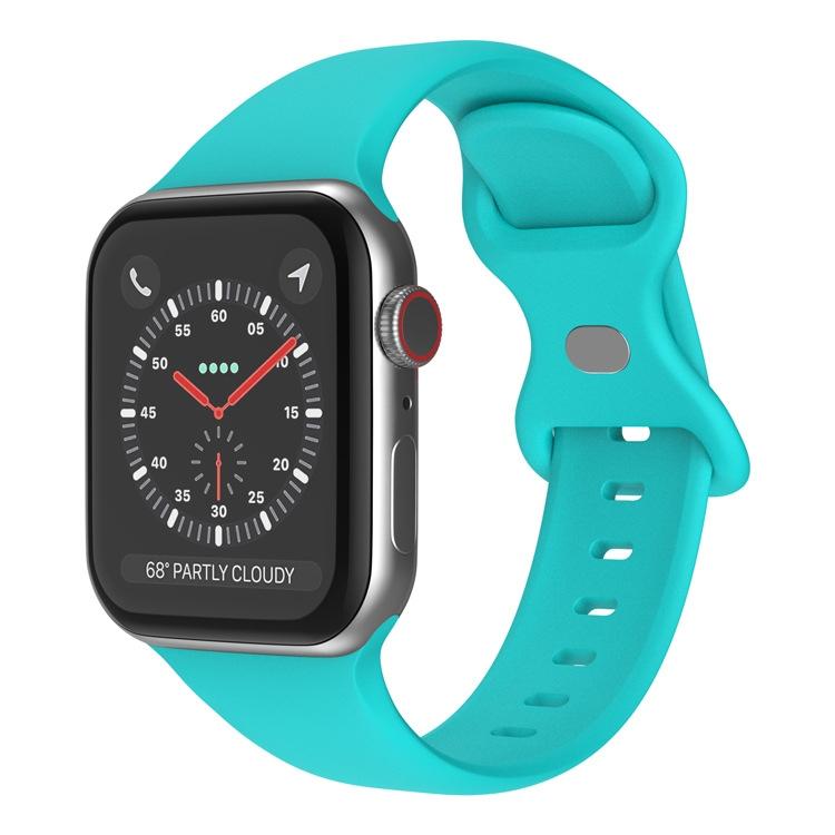 For Apple Watch 42mm / 41mm / 40mm / 38mm xDfind Butterfly Buckle Silicone Watch Band