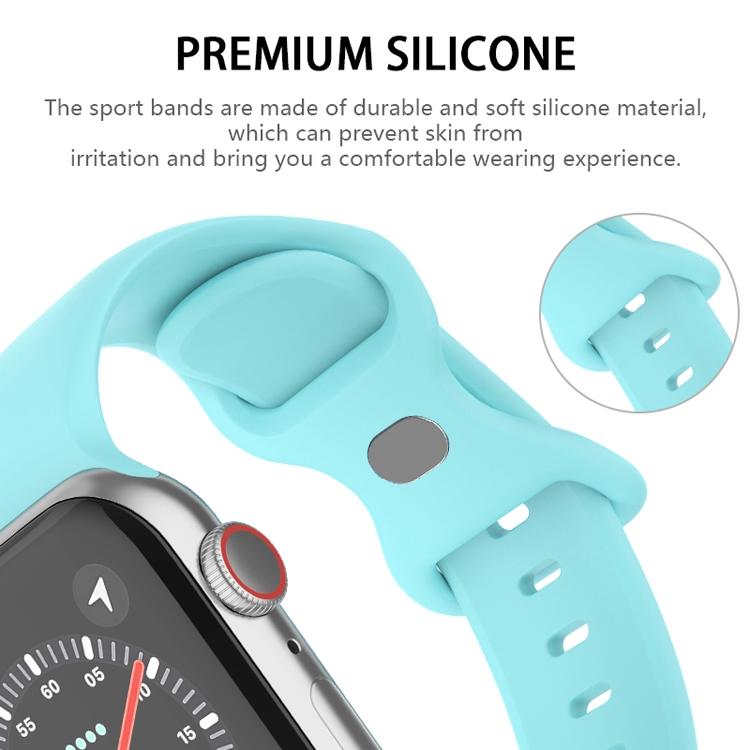 For Apple Watch 42mm / 41mm / 40mm / 38mm xDfind Butterfly Buckle Silicone Watch Band