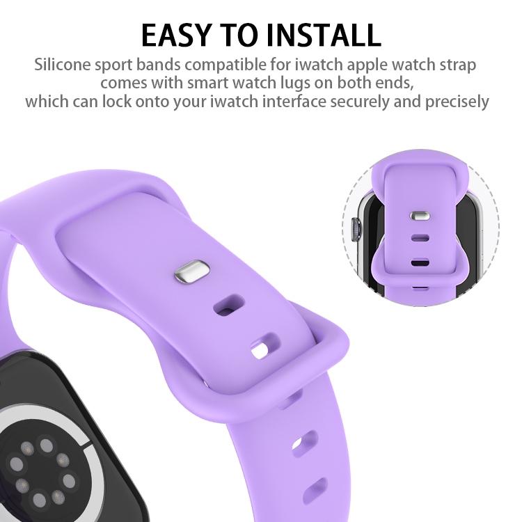 For Apple Watch 46mm / 49mm / 45mm / 44mm xDfind Butterfly Buckle Silicone Watch Band