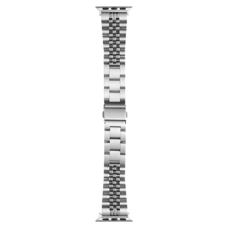 For Apple Watch 46mm / 49mm / 45mm / 44mm Quick Release Five-bead Metal Watch Band