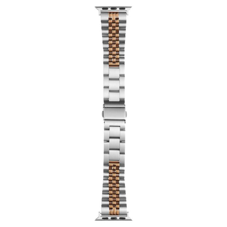 For Apple Watch 42mm / 41mm / 40mm / 38mm Quick Release Five-bead Metal Watch Band