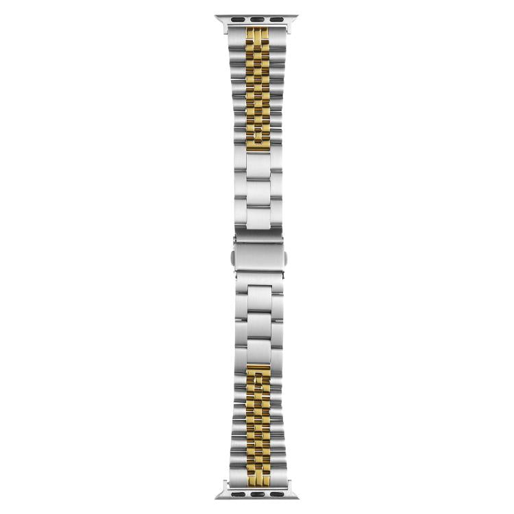 For Apple Watch 42mm / 41mm / 40mm / 38mm Quick Release Five-bead Metal Watch Band