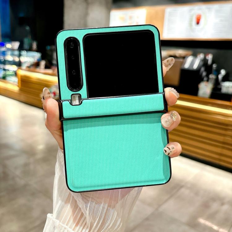 For Huawei Pura X Three-stage Vertical Pattern Solid Color Leather Phone Case