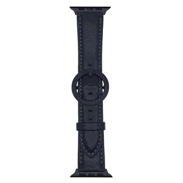 For Apple Watch 42mm / 41mm / 40mm / 38mm xDfind Round Buckle Leather Watch Band